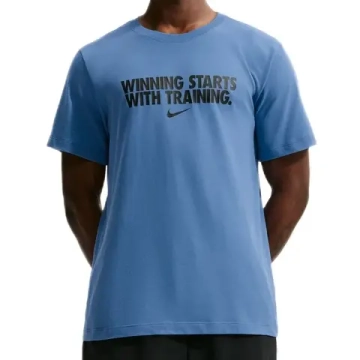 Мужская теннисная футболка Nike Dri-Fit Winning - indigo storm/black
