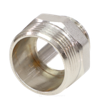 Ниппель латунь никель переходной Ду 25х20 (1"х3/4") НР VALFEX VF.580.N.100.034