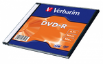 Оптический диск Verbatim DVD-R 4.7GB 16X AZO Matt Silver, Slim Case, 1 шт
