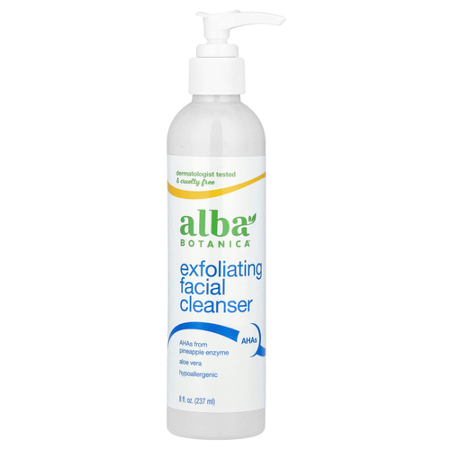 Alba Botanica, отшелушивающее очищающее средство для лица, 237 мл