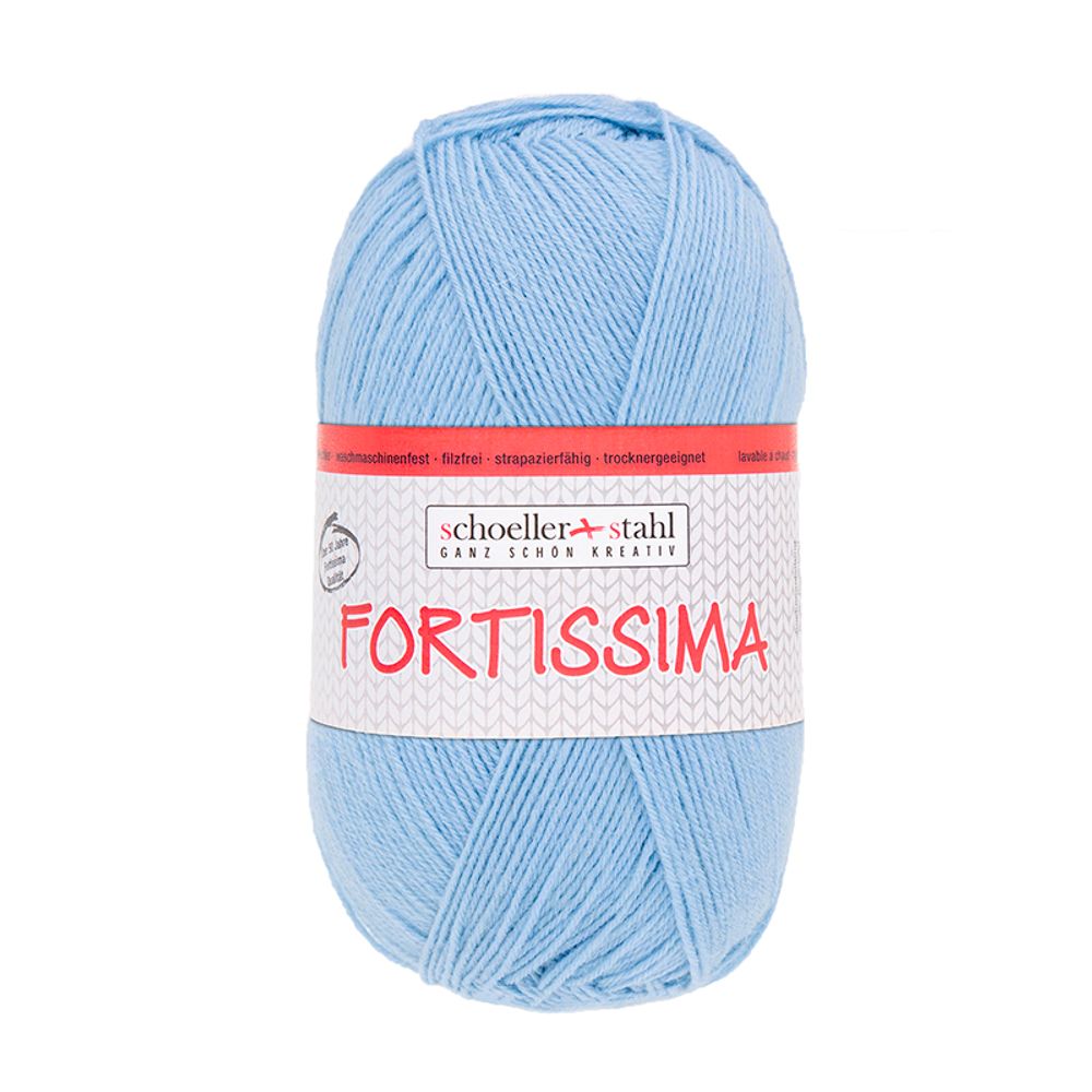 Пряжа Austermann (Аустерманн) Fortissima 100 / уп.5 мот. по 100 г, 420м, голубой №2 Пряжа Austermann (Аустерманн) Fortissima 100 / уп.5 мот. по 100 г, 420м, голубой №2