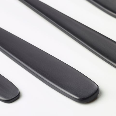 Набор столовых приборов на 6 персон IKEA TILLAGD (ТИЛЛАГД), Черный, Нержавеющая сталь, 24 шт