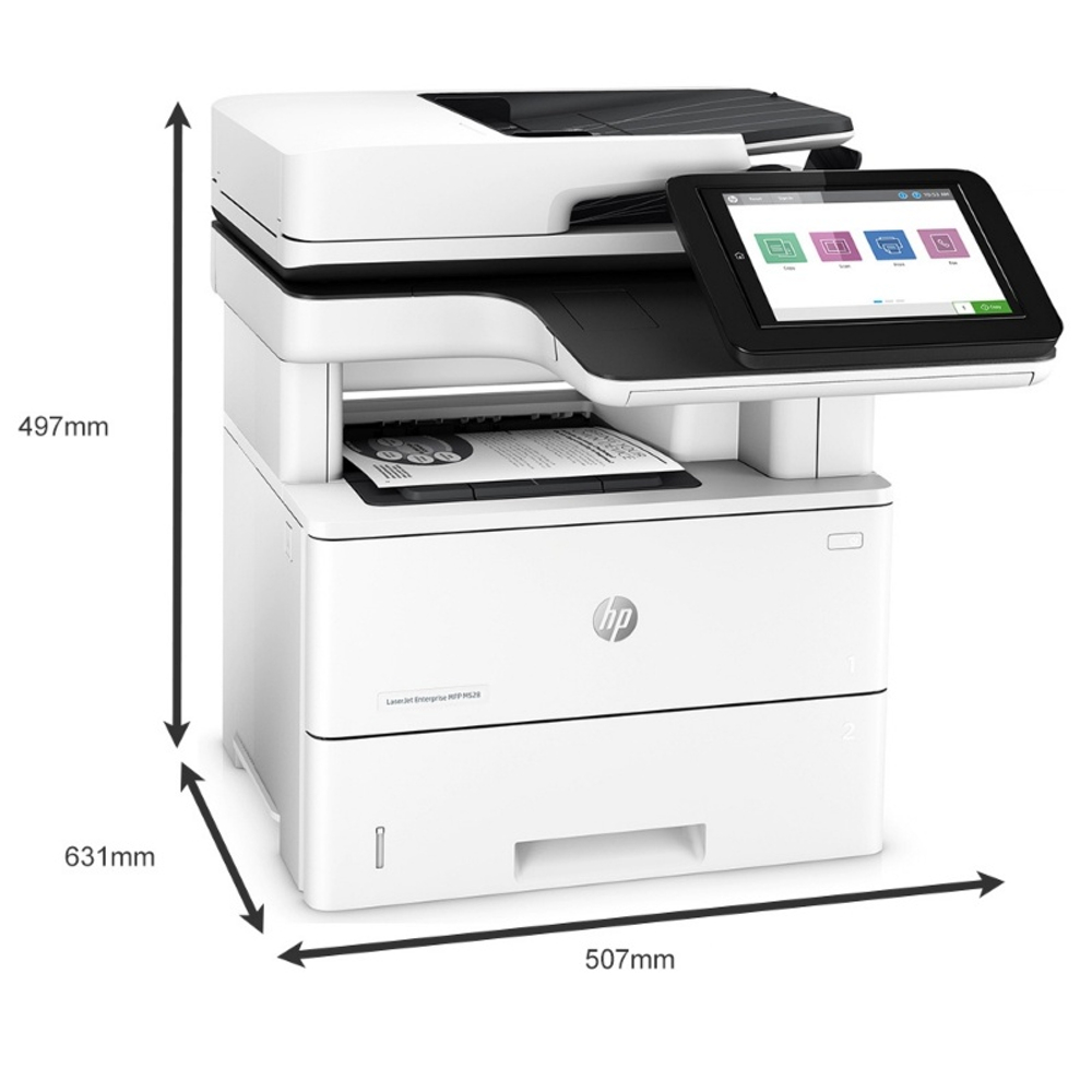 МФУ HP LaserJet Enterprise MFP M528f, A4, 45 стр./мин, Ethernet
