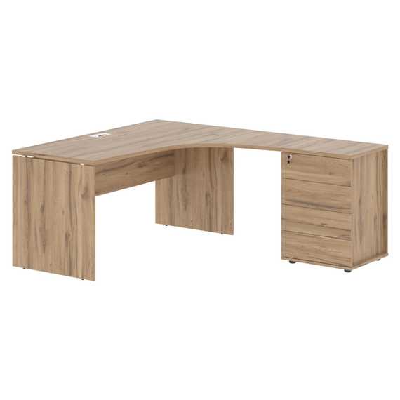 Стол эргономичный с тумбой EDCET 1518(R)  1560х1880х750 EDIS