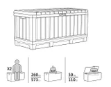 Keter Сундук Кенвуд (KENTWOOD STORAGE BOX) 350л, графит — фото 6