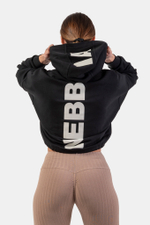 Худи LOOSE FIT CROP HOODIE ICONIC 421 Черная