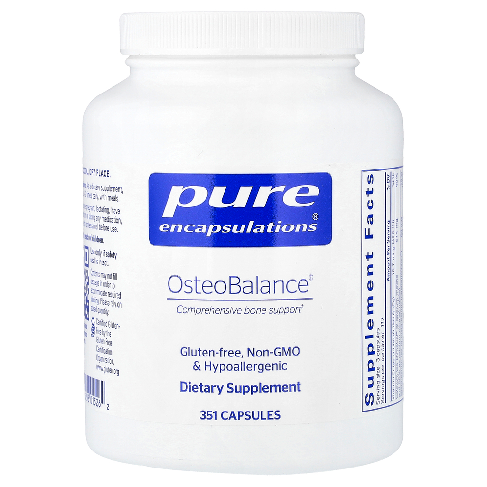 Pure Encapsulations, OsteoBalance, 351 Capsules