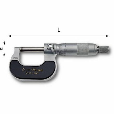 967 0-25 Микрометр для наружных размеров, USAG (Италия)