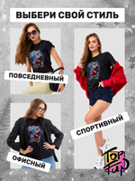 Футболка Santa на мопеде