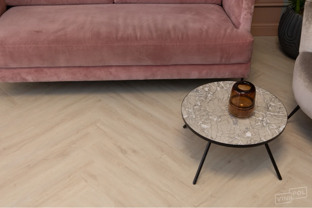 Кварц-винил SPC Vinilam VinilPol Herringbone 7 мм Паркет Руссо 1.355 м2