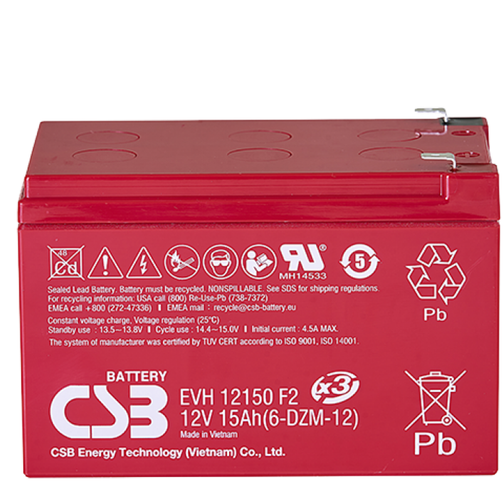 Аккумулятор CSB EVH12390 F2 ( 39Ач / 12В ) AGM