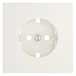 Накладка для розетки с заземлением Voltum S70 Хлопок VLS000613