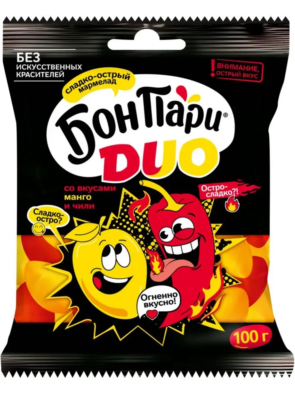 Мармелад Бон Пари Duo ассорти вкусов 100 г * 2 шт