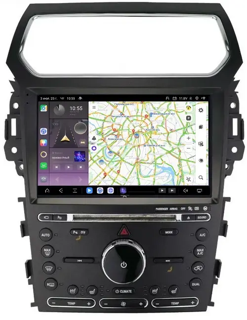 Магнитола для Ford Explorer 2011-2019 - Kuberg SF-1263 QLed+2K, Android 13, Быстрейшая, CarPlay, 4G SIM-слот