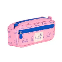 Penal \ Пенал \ Pencil case 2-zipped rectangular pencil case, pink 2