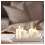 Набор свечей IKEA HEMSJO (ХЕМШЁ), Натуральный, 15 часов, 4 шт