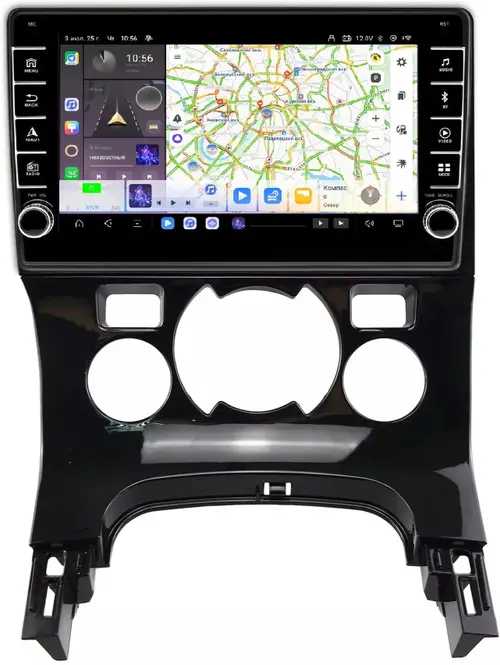 Магнитола для Peugeot 3008 2010-2016 (климат) - Kuberg OL-9965-A (кнопки и крутилки) Android 13, Быстрая, CarPlay, 4G SIM-слот