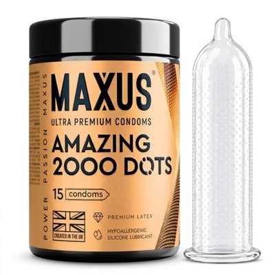 Презервативы MAXUS Amazing, точечные, 15 шт