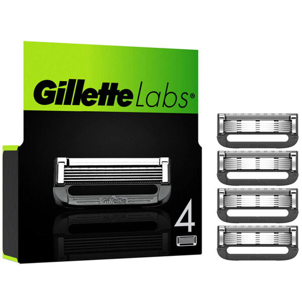 Сменные кассеты для бритья Gillette Labs Heated Razor, 4 шт (США)
