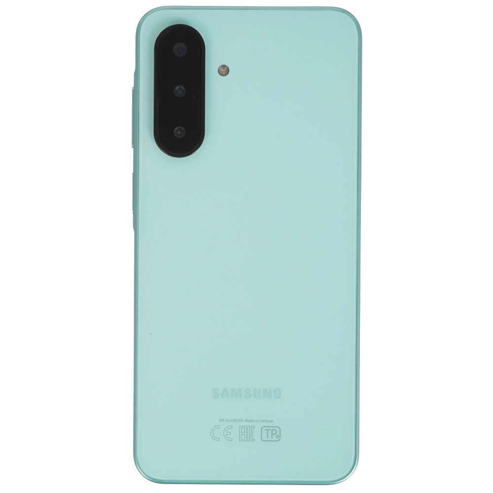 Смартфон Samsung SM-A266B Galaxy A26 5G 128Gb 6Gb мятный моноблок 3G 4G 2Sim 6.7" 1080x2340 Android 15 50Mpix 802.11 a/b/g/n/ac NFC GPS GSM900/1800 GSM1900 Protect microSD max2048Gb
