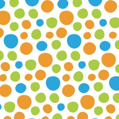 Buy fabric abstract orange polka dot