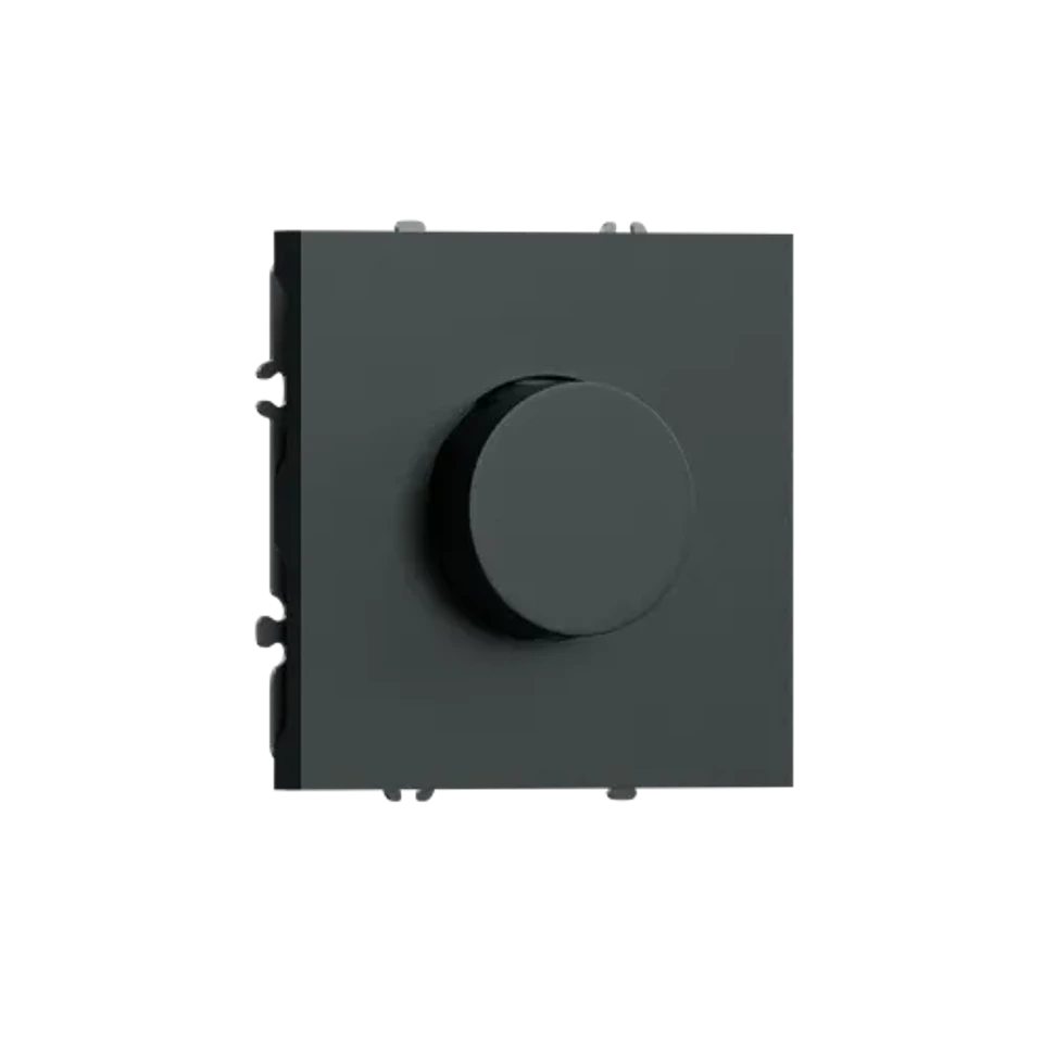 Светорегулятор Triac поворотный, LED, 200 Вт, черный графит DONEL S08