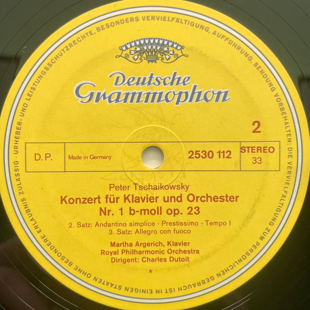 Чайковский - Концерт для фортепиано с оркестром № 1 (Германия 1974г.)