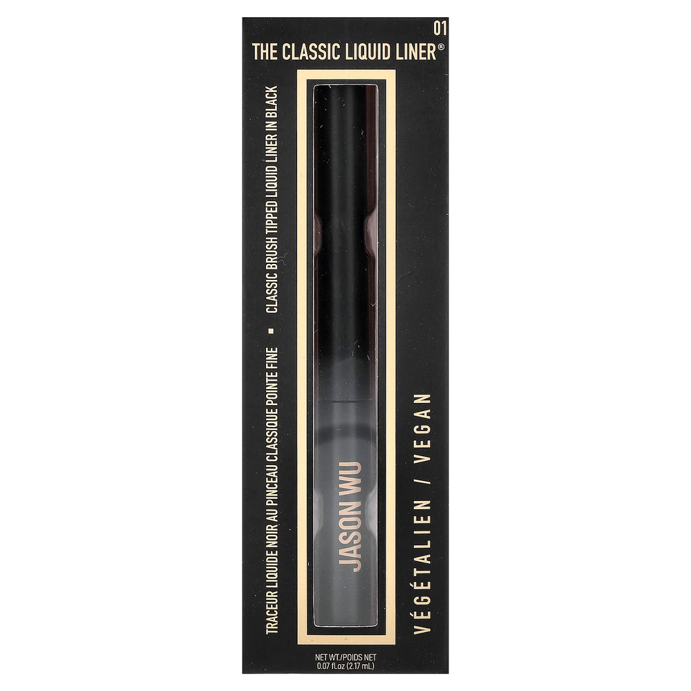 Jason Wu, The Classic Liquid Liner®, жидкая подводка для лица, оттенок 01 черный, 2,17 мл (0,07 жидк. унции)