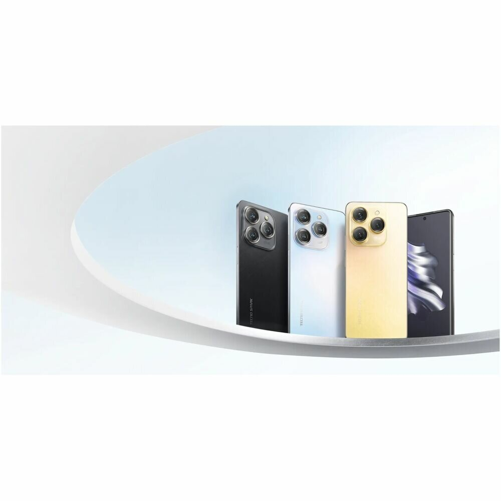 Смартфон TECNO Spark 20 Pro 8/256 ГБ RU, Dual nano SIM, Moonlit Black
