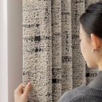 Шерстяная портьерная ткань «Pearl Tweed» — натуральная шерсть с мелким твидовым переплетением в светлой гамме