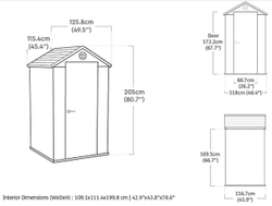 Пластиковый сарай Keter Darwin 4x4 brown