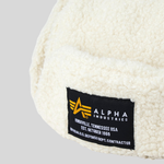 Шапка Alpha Industries Alpha Teddy Hat Off White (Белая)