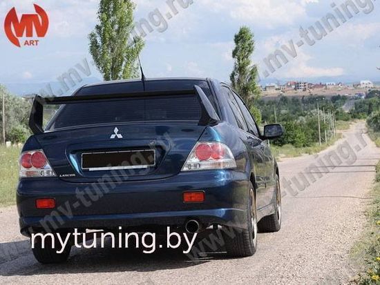 Спойлер var.1 в стиле Evo для Mitsubishi Lancer 9 (высокий)