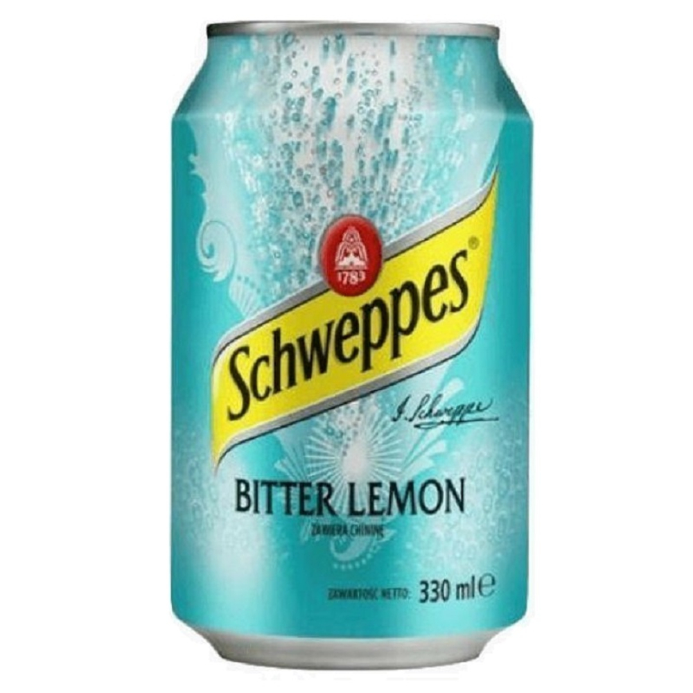 Напиток Schweppes Биттер Лимон, б/а с/г, 330 мл, 24шт  АТ