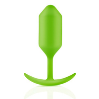 Анальная пробка для ношения цвета лайм 12,7см b-Vibe Snug Plug 3 BV-009-LME