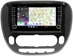 Магнитола для KIA Soul 2 2014-2019 (кондиционер, рамка глянцевая) - Kuberg SF-9740-AB (кнопки и крутилки) Android 13, Быстрая, CarPlay, 4G SIM-слот