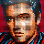 Конструктор Лего Арт Элвис Пресли | LEGO Art Elvis Presley 31204 — арт-портрет, 3445 деталей (18+)