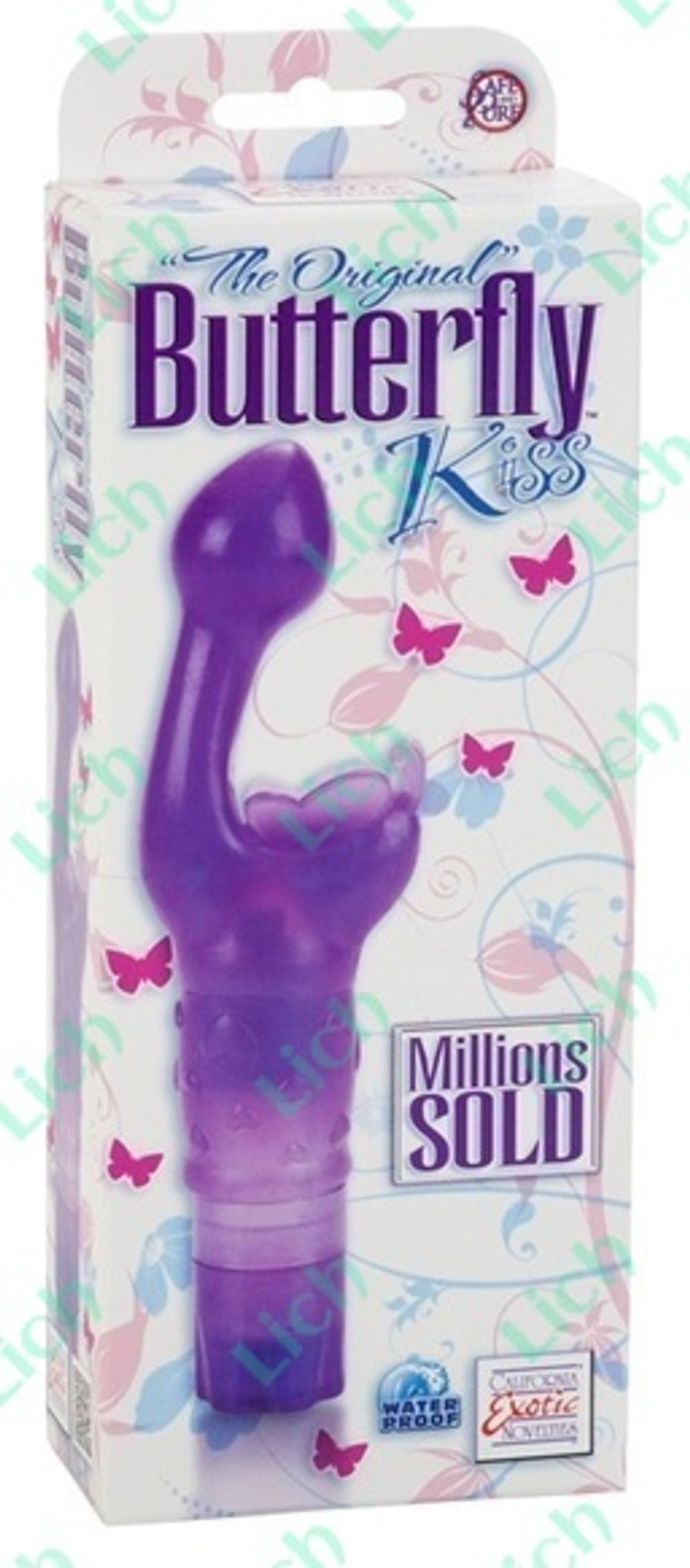 Фиолетовый массажер BUTTERFLY KISS