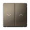 Выключатель для жалюзи двухклавишный Systeme Electric ArtGallery Мокко GAL000619