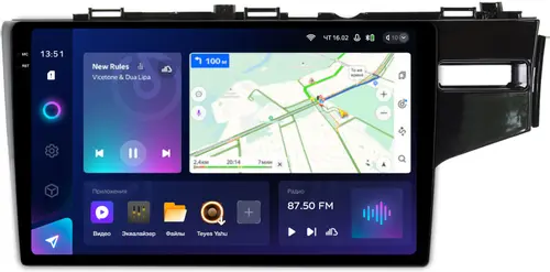 Магнитола для Honda Fit 3 2013-2020 (штатная КЗВ, рамка 10) - Teyes CC3-2K QLed Android 10, Быстрая, SIM-слот, CarPlay