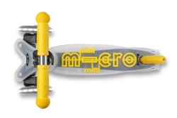 Самокат Mini Micro Deluxe Flux LED неоновый желтый