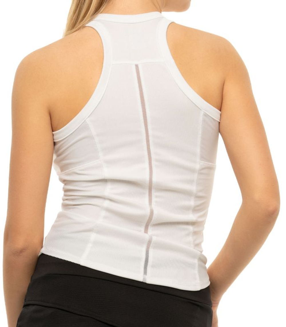 Женский теннисный топ Lucky in Love Core One Love Rib Tank - white