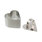 Форма металлическая для салатов, гарнира и десерта, 1 шт, №04 сердце 7.5x6.8 см, S-Chief SHF-0050