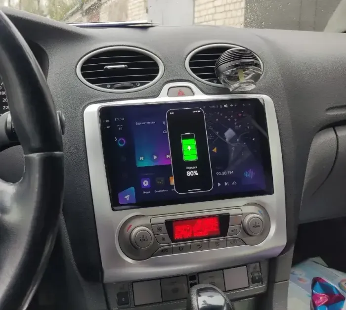 Магнитола для Ford Focus 2 2004-2011 (климат) - Kuberg DUDU7 OL-9201-A QLed+2K, Android 13, Быстрейшая, UIS7870 (DUDU7), CarPlay, SIM-слот