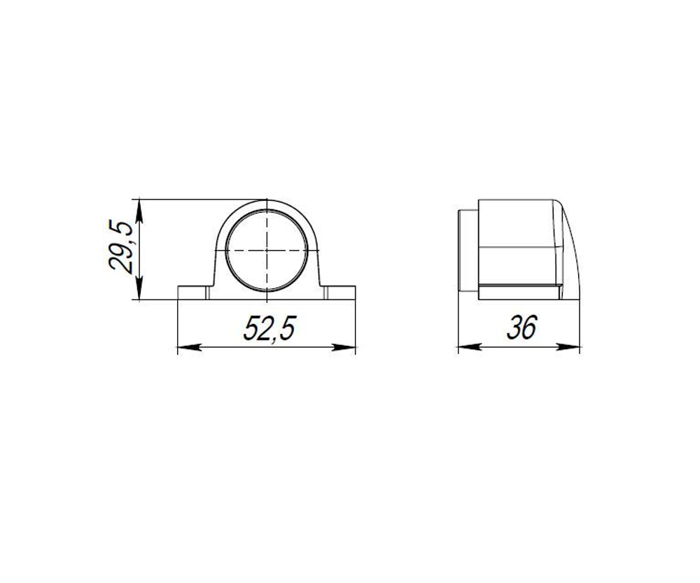Упор дверной напольный DFIX/F52 (DS PF-52) ABG-6 бронза
