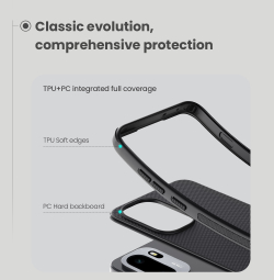 Чехол противоударный для OnePlus 15R и Ace 6, 6T, серия Super Frosted Shield Pro от Nillkin