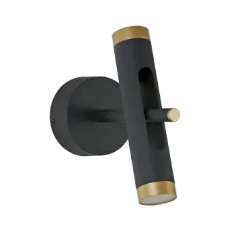 Бра 6W 4000K 2324-2W черный/золото Duplex Favourite