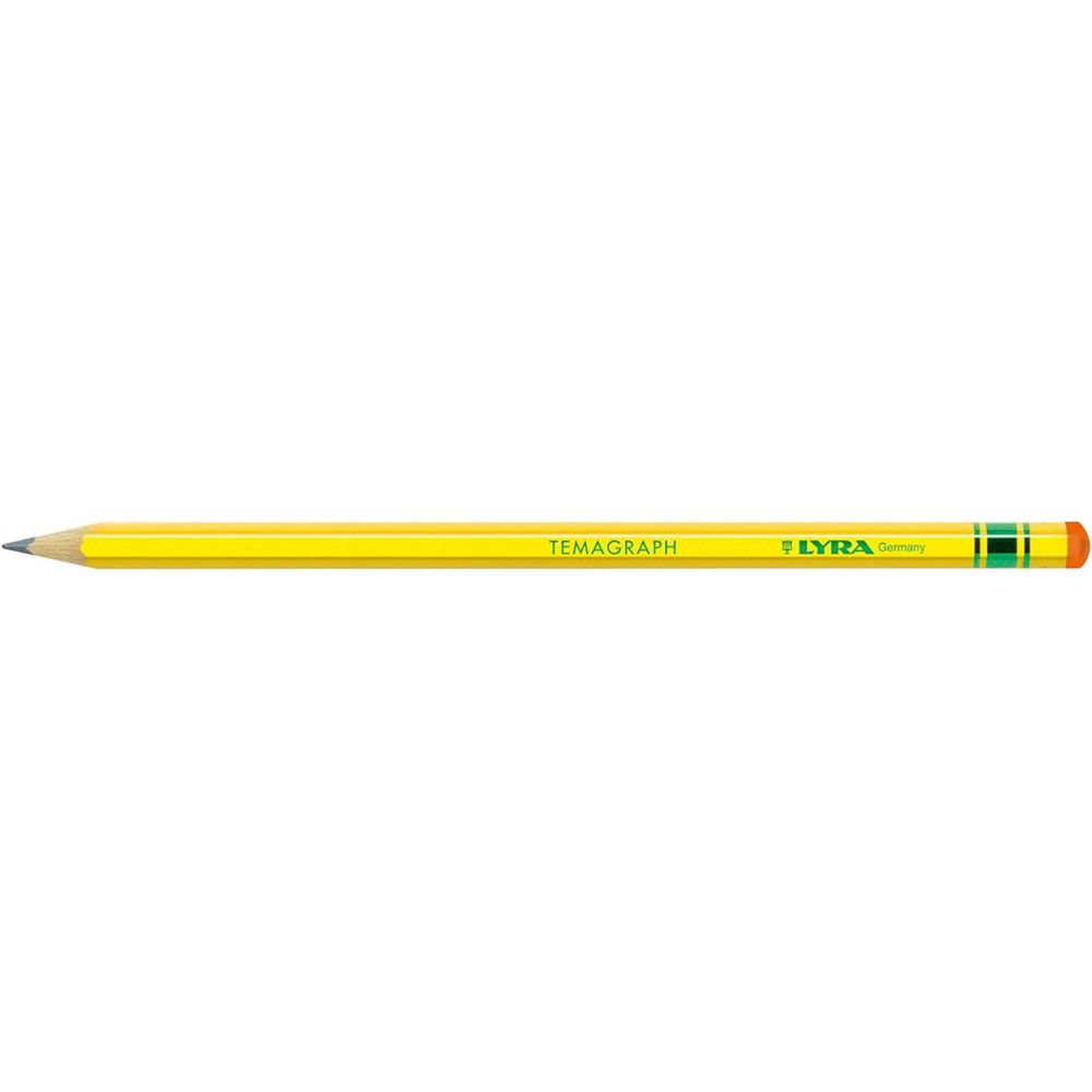 Карандаш чернографитный TEMAGRAPH заточенный ТМ (HB) 12 шт, HB, Lyra L1140100