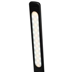 Настольный светильник ЭРА NLED-502-11W-BK светодиодный с RGB ночником черный | Светодиодные настольные лампы