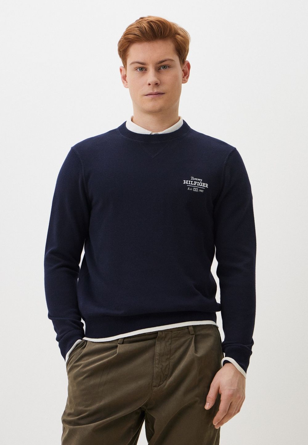 Джемпер мужской TOMMY HILFIGER GRAPHIC  COTTON CREW